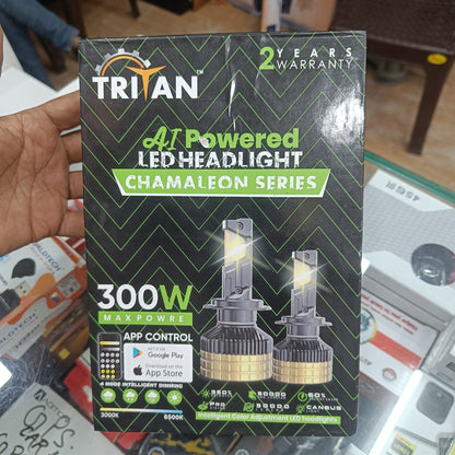 Tritan 300W App Control TRI-Color LED Headlight | Super Canbus | Plug & Play | 2 Year Warranty