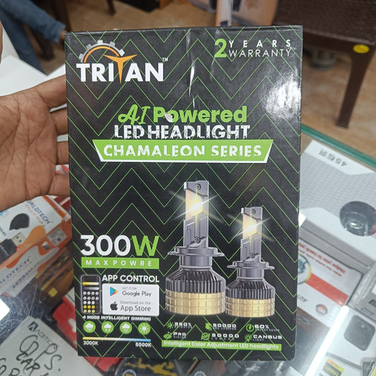 Tritan 300W App Control TRI-Color LED Headlight | Super Canbus | Plug & Play | 2 Year Warranty
