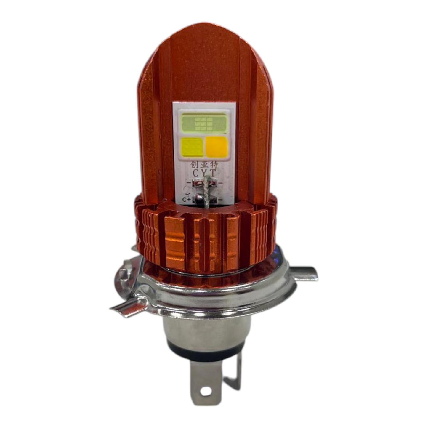 CYT Tri-Colour LED Headlight with Flash Mode | Fanless Design | Easy Installation | 6-Month Replacement Guarantee