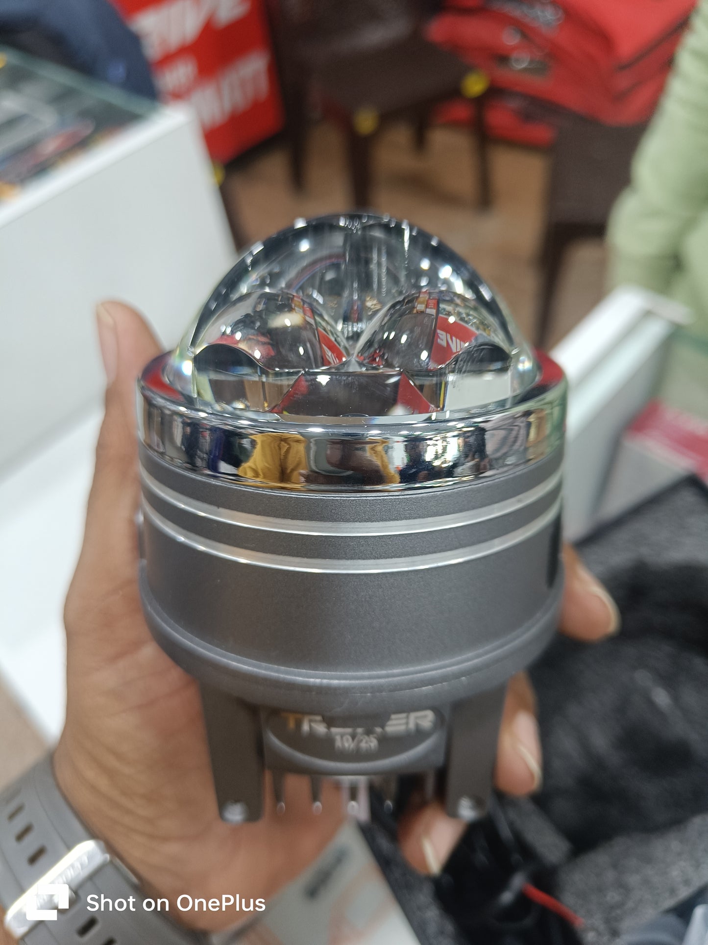 TREXER 225W Tri-Colour Heavy Laser Beam Fog Lamp (1 Pc) | Ultra Bright Yellow/White/Warm White| Laser Modes | 2-Year Replacement Warranty