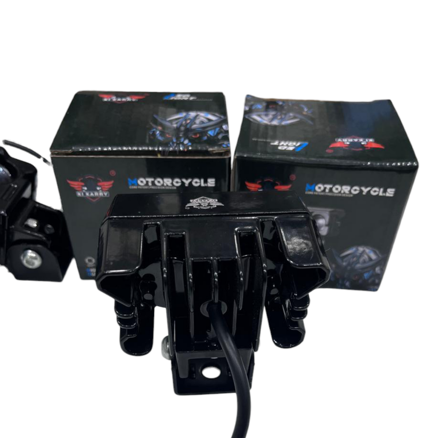 Karry Dual Lens Beemer Fog Lights – 50W/pc | Dual Colour Beam | Metal Body | Pack of 2