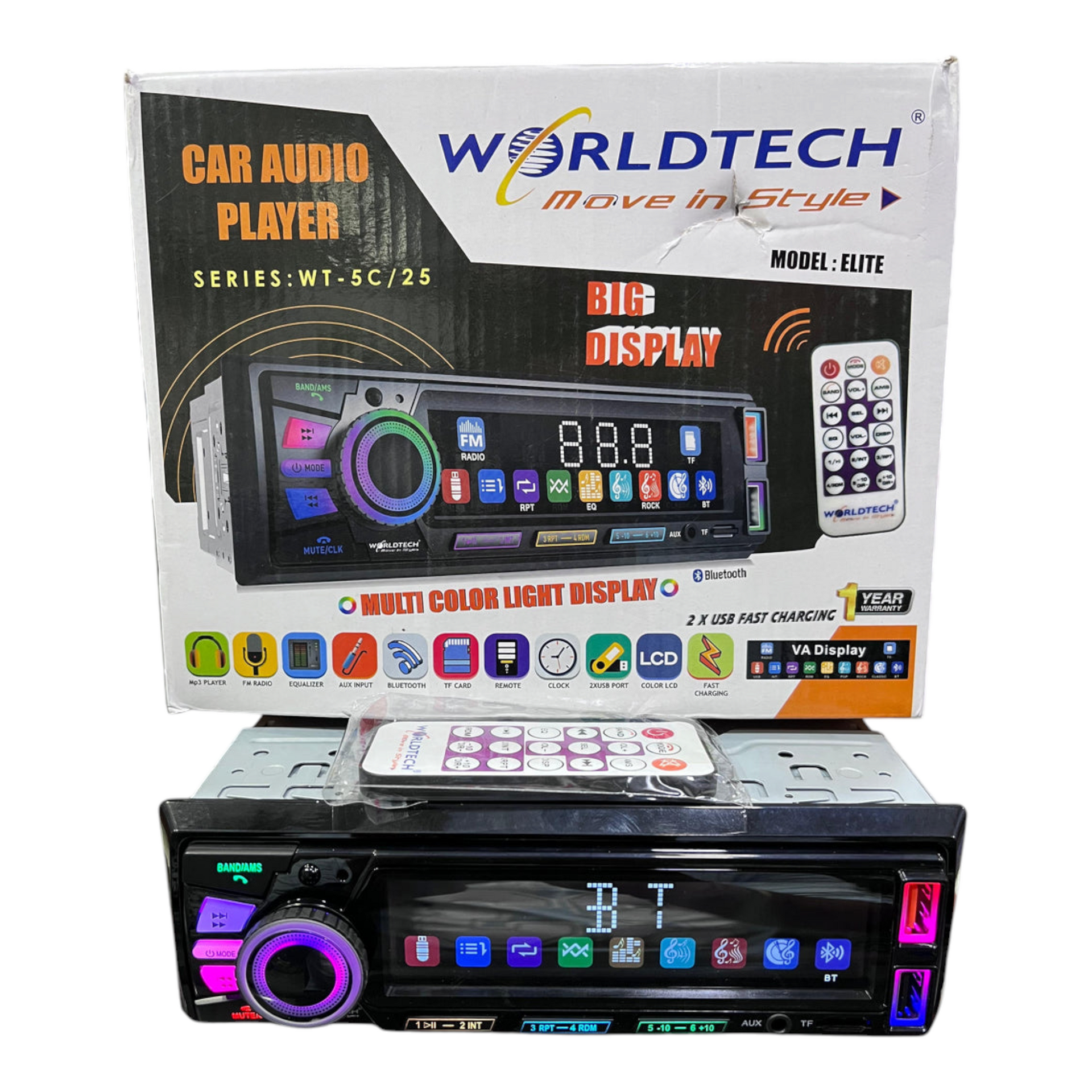 WorldTech WT 5X MP3 Player with Year Guaranty – Tanwar Decor
