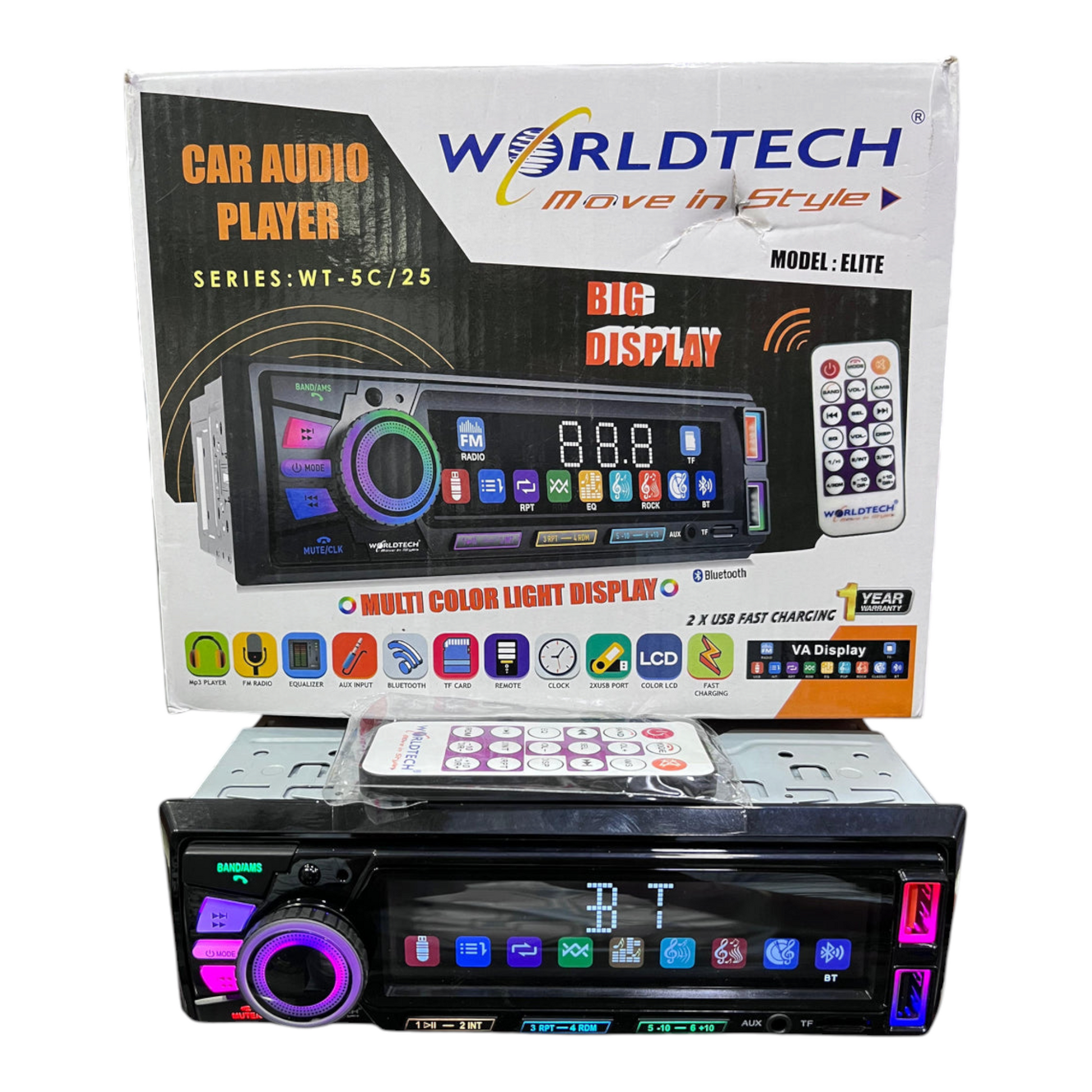 WorldTech WT 5X MP3 Player with Year Guaranty – Tanwar Decor