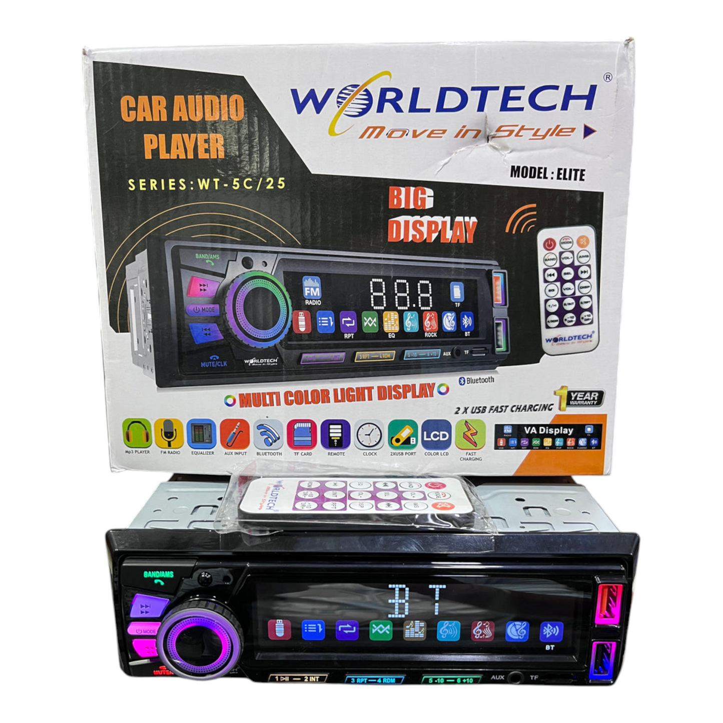 WorldTech WT - 5X MP3 Player with 1 Year Guaranty