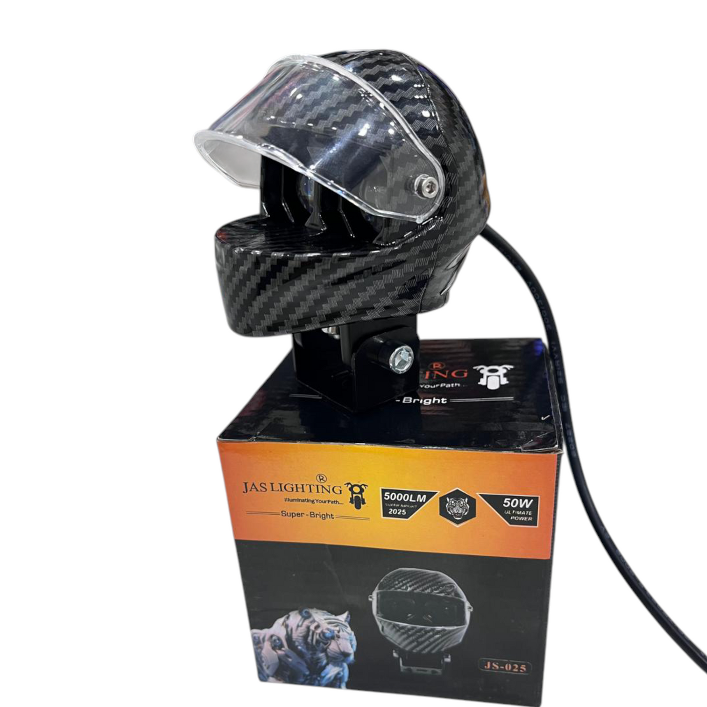 JAS 50W Helmet Fog Light | Genuine 50W Output | Waterproof | 1 Year Replacement Guarantee