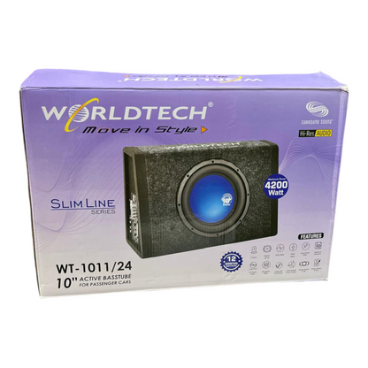 WorldTech WT - 1011/24 4200W Sub Enclosure with Inbuilt Amplifier
