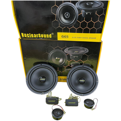 Nuclear Sound Component Speaker Set of 2 – Powerful Audio Performance with 1 Year Guarantee