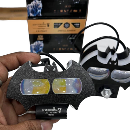 JAS Batman 80W Pair Fog Lights (Dual Color + RGB DRL | Pack of 2) – Waterproof, Flash Mode, 1-Year Guarantee