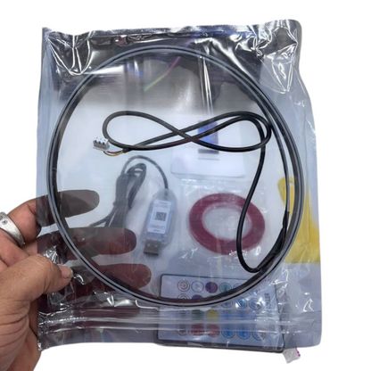 Universal Car Dashboard RGB Ambient Light | 64 Colors Music Sync with App, USB & Remote Control