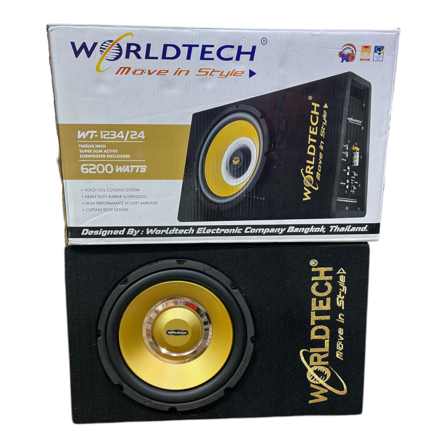 WorldTech 6200W 12 Inch Subwoofer Enclosure