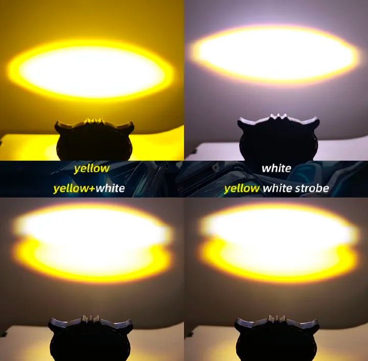 HJG 40W 4 Lens LED Owl Led Fog Lights ( Pack of 2 )