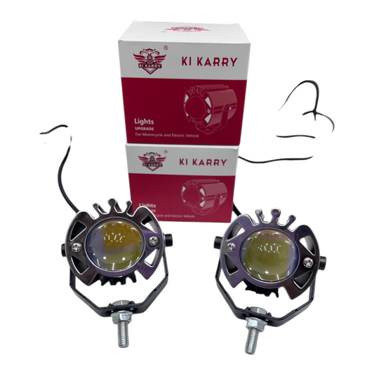 Karry SG16 50W Tri-Color LED Fog Lights (Set of 2) | Waterproof | Universal Fit