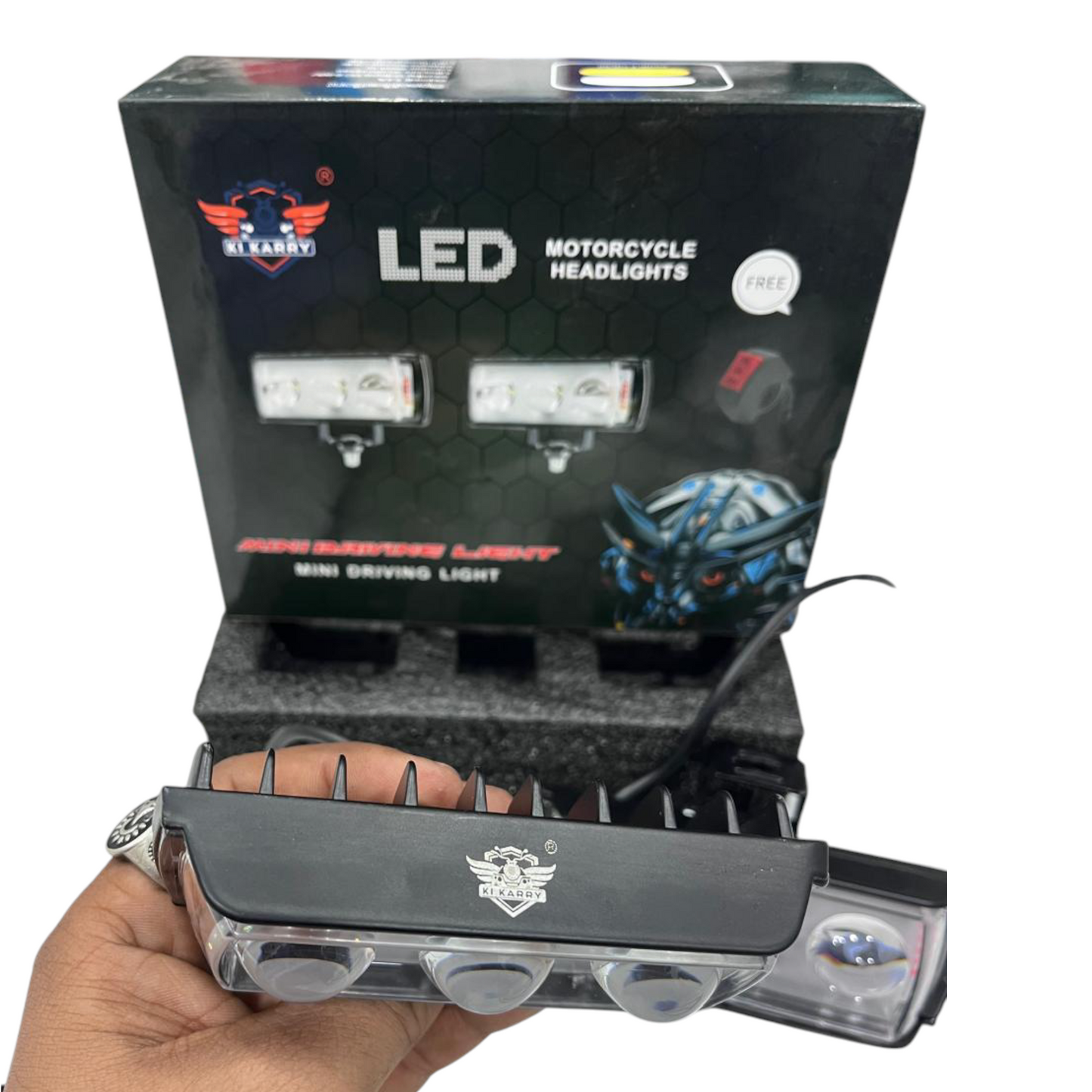 Karry 5-in-1 LED Fog Light 60W (Set of 2) – Free Switch | Waterproof | 5 Function Fog Lamps | 6 Months Replacement Guarantee