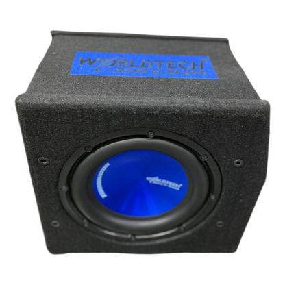 Worldtech WT - 1009 4400W Bass Tube Sub Enclosure Under Seat with Inbuilt Mono Amplifiers