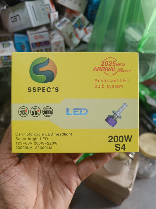SSPEC S4 200W Led Headlight