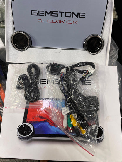 Gemstone 10.1" 2K QLED Android Car System 4GB RAM, 64GB Storage, Apple CarPlay