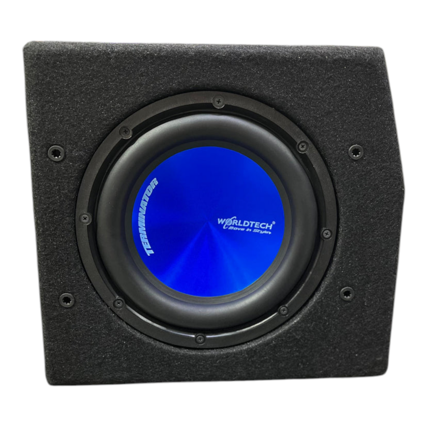 Worldtech WT - 1009 4400W Bass Tube Sub Enclosure Under Seat with Inbuilt Mono Amplifiers