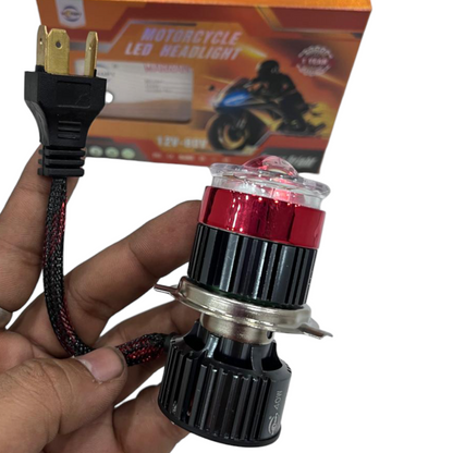 M-TOP 40W Dual-Color Projector Fog Light (1 Pc) – White/Yellow Beam | H4 Fitting | Semi-Curve Lens | 1 Year Replacement Guarantee