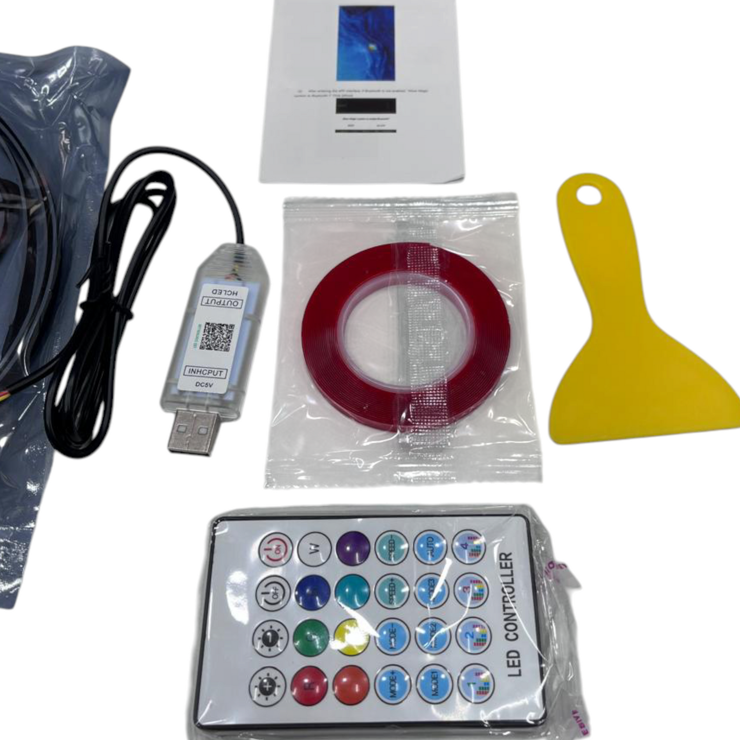 Universal Car Dashboard RGB Ambient Light | 64 Colors Music Sync with App, USB & Remote Control