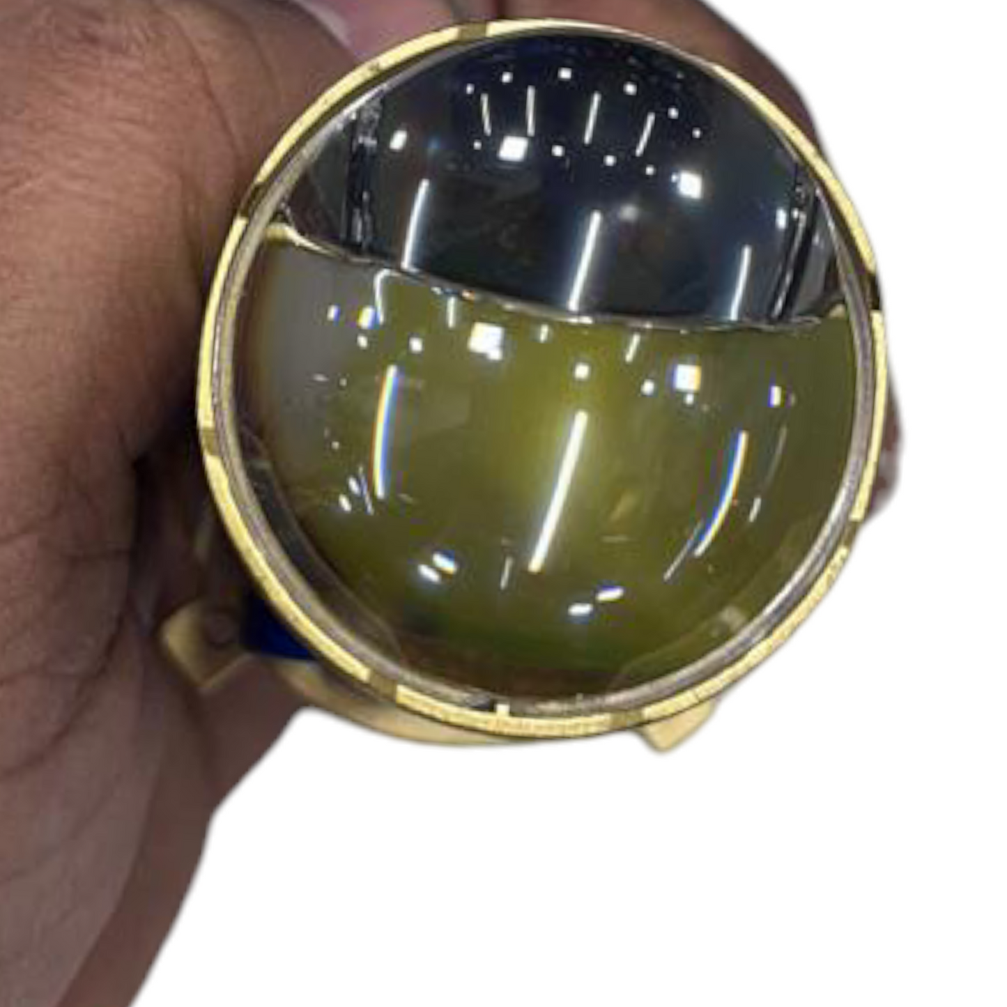 Original HJG 85W Dual Color LED Projector Headlight – H4 Fitment | White/Yellow Beam | 1 Year Replacement Guarantee | For Cars & Bikes