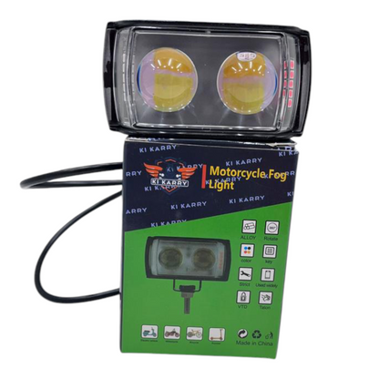 Karry 40W Dual Lens LED Fog Light | Metal Body | Waterproof | High Output | 1 Piece