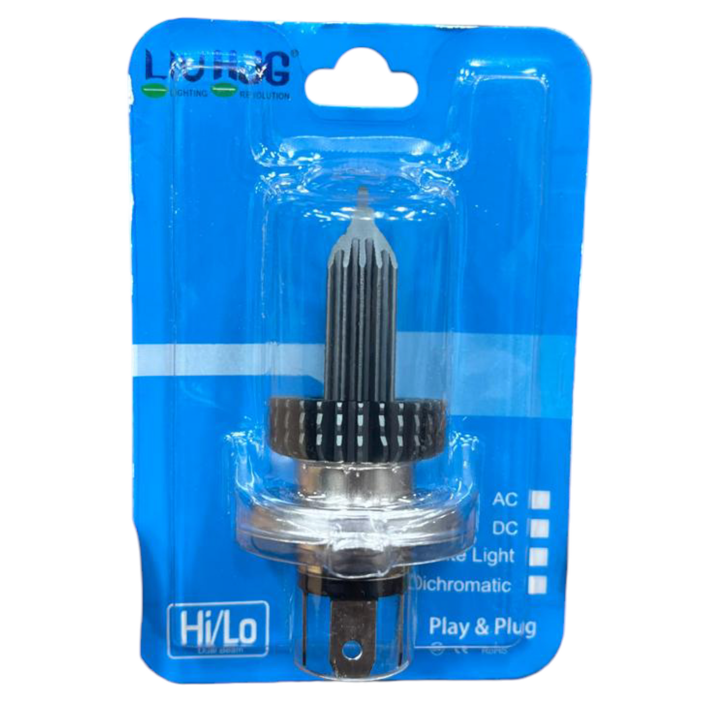 HJG Triangle Dual Color LED Headlight | Waterproof IP68 | Easy Fit for Two Wheelers | 1 Piece