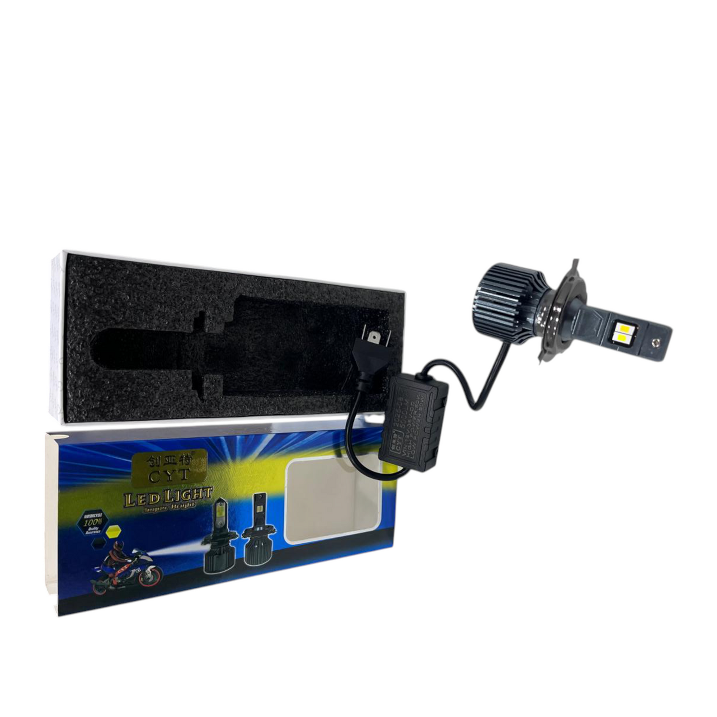 CYT 100W Dual Colour LED Headlight – 4-in-1 Function | Waterproof | 1-Year Guarantee