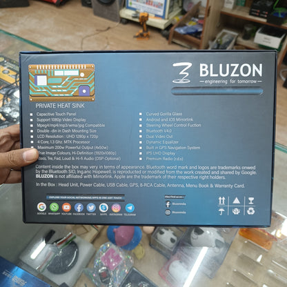 BLUZON 9-Inch QLED Android Car Stereo | 4GB RAM 64GB ROM | Wireless CarPlay & Android Auto