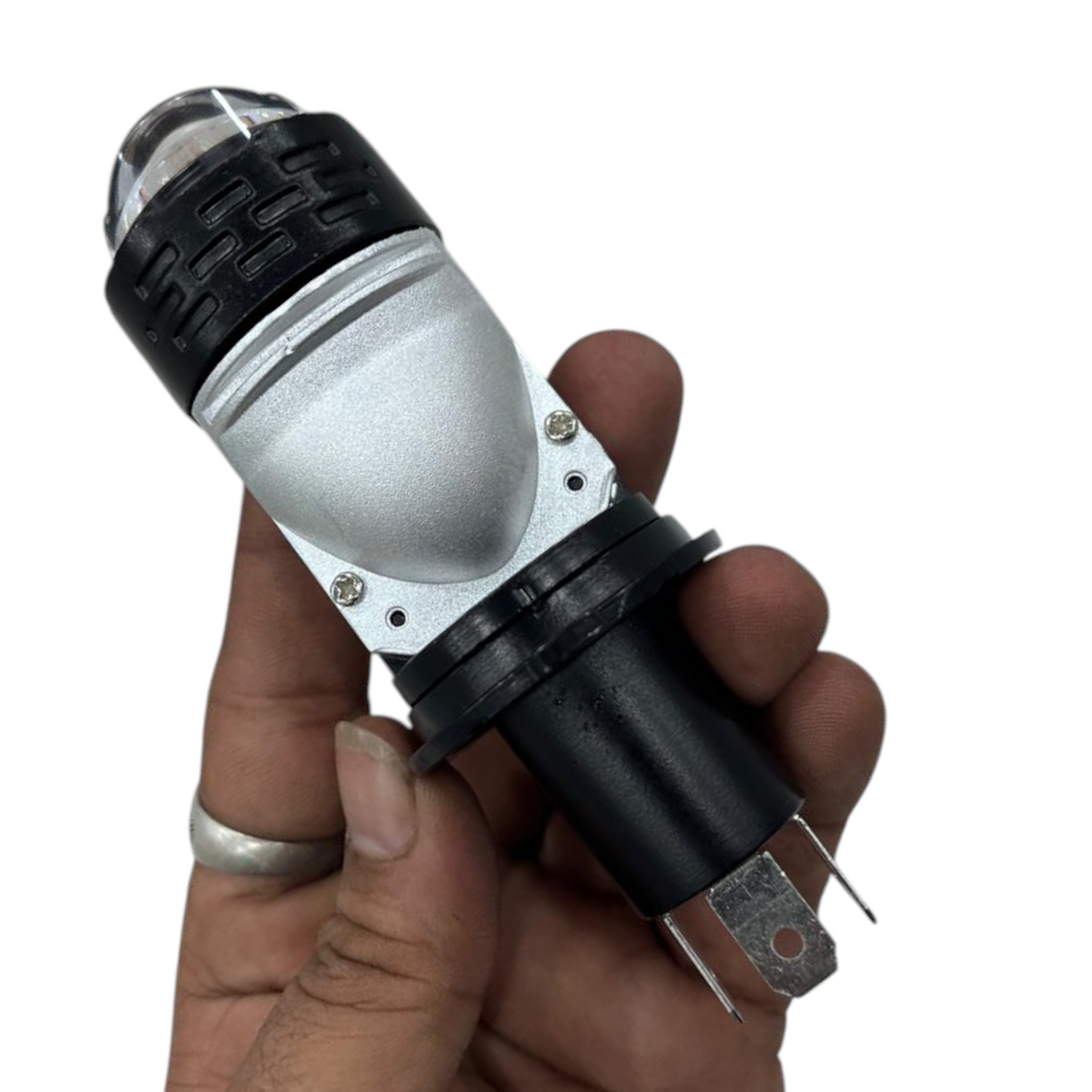 BaoBao 120W Dual Color Dual Lens Projector LED Headlight (1 Piece) – H4 Fit | 1-Year Replacement Guarantee