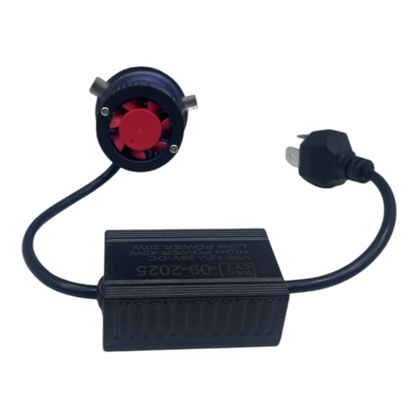 CYT V4 White/Yellow LED Projector Light (H4 Fitting) – Semi Curve Lens | 12-24V Double Color Beam | Universal Fit