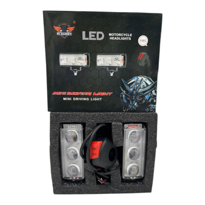 Karry 5-in-1 LED Fog Light 60W (Set of 2) – Free Switch | Waterproof | 5 Function Fog Lamps | 6 Months Replacement Guarantee