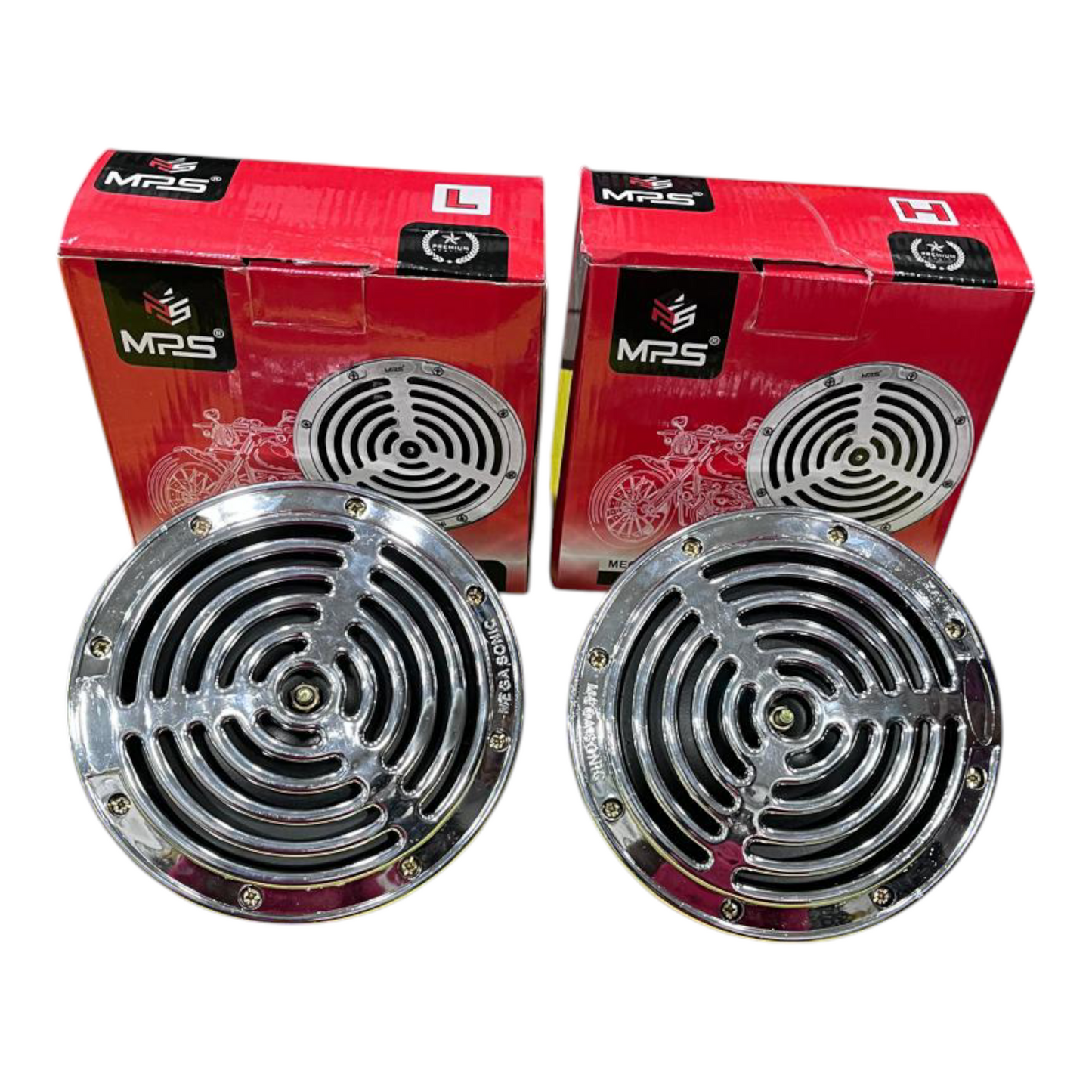 MPS Megasonic Horn 7 Inch (Set of 2) – Powerful Sound with Free Wiring Kit