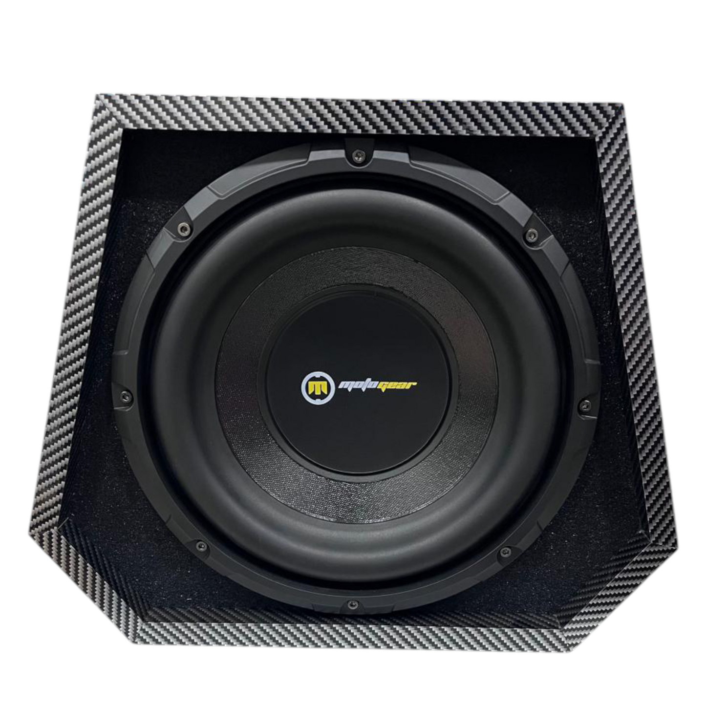 Motogear Megablast 10-Inch Dual Woofer Enclosure with Inbuilt Amplifier – 600W Power | 1-Year Guarantee