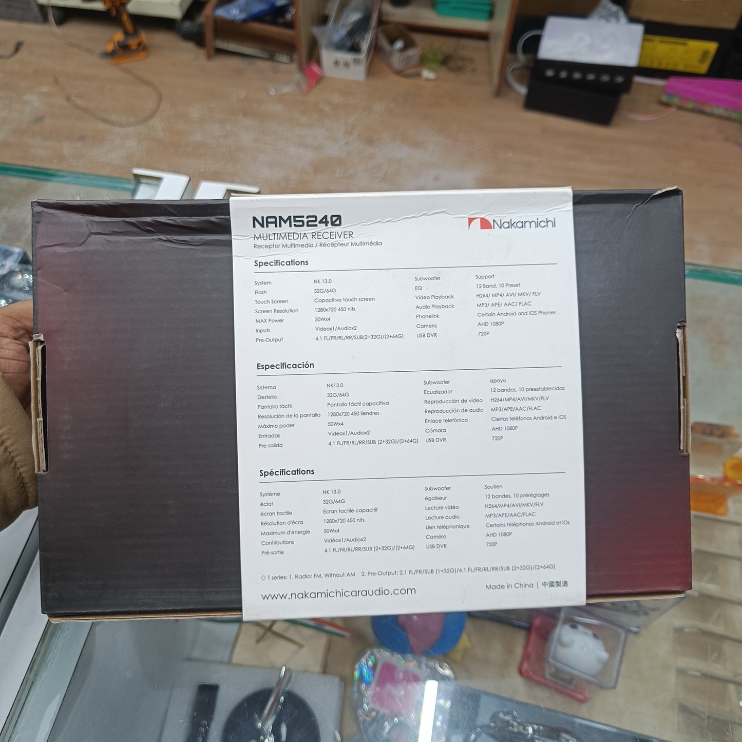 Nakamichi NAM-5240 9-Inch Android Car Stereo | Wireless CarPlay & Android Auto | 2GB RAM 32GB ROM