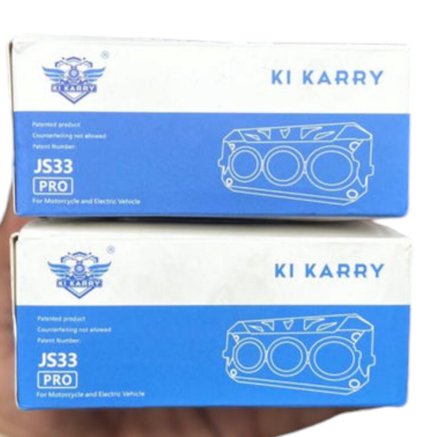 Karry JS33 3 Lens LED Fog Lights 28W/PC (Set of 2) | Metal Body Waterproof Fog Lamps