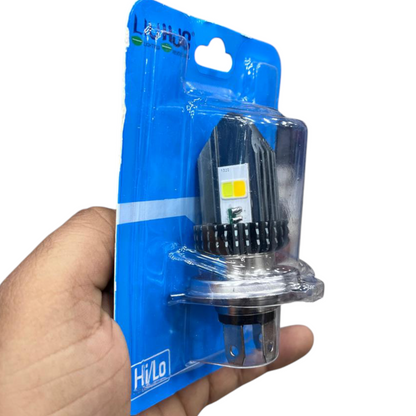 HJG Triangle Dual Color LED Headlight | Waterproof IP68 | Easy Fit for Two Wheelers | 1 Piece