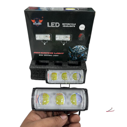 Karry 5-in-1 LED Fog Light 60W (Set of 2) – Free Switch | Waterproof | 5 Function Fog Lamps | 6 Months Replacement Guarantee