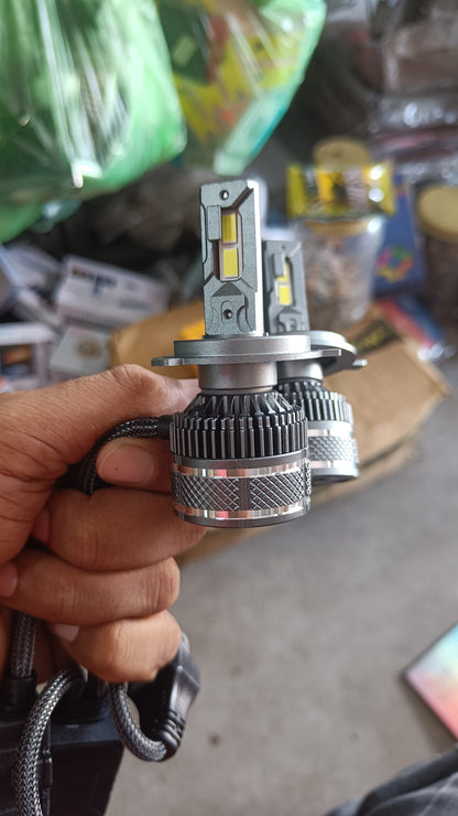 JAS 250W Dual Copper Tubes Led Headlight with 1+1 Year Warranty