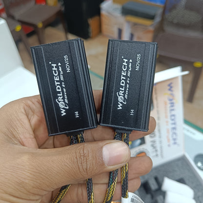 WorldTech 410W AI TRI-Color App Control LED Headlight | Bluetooth 5.0 | Weather Adaptive Lighting