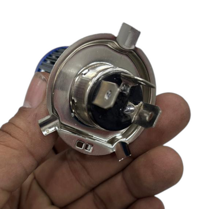 LIU HJG H4 LED Headlight Projector 40W | Dual Colour High-Low Beam | Inbuilt Fan | Easy Installation