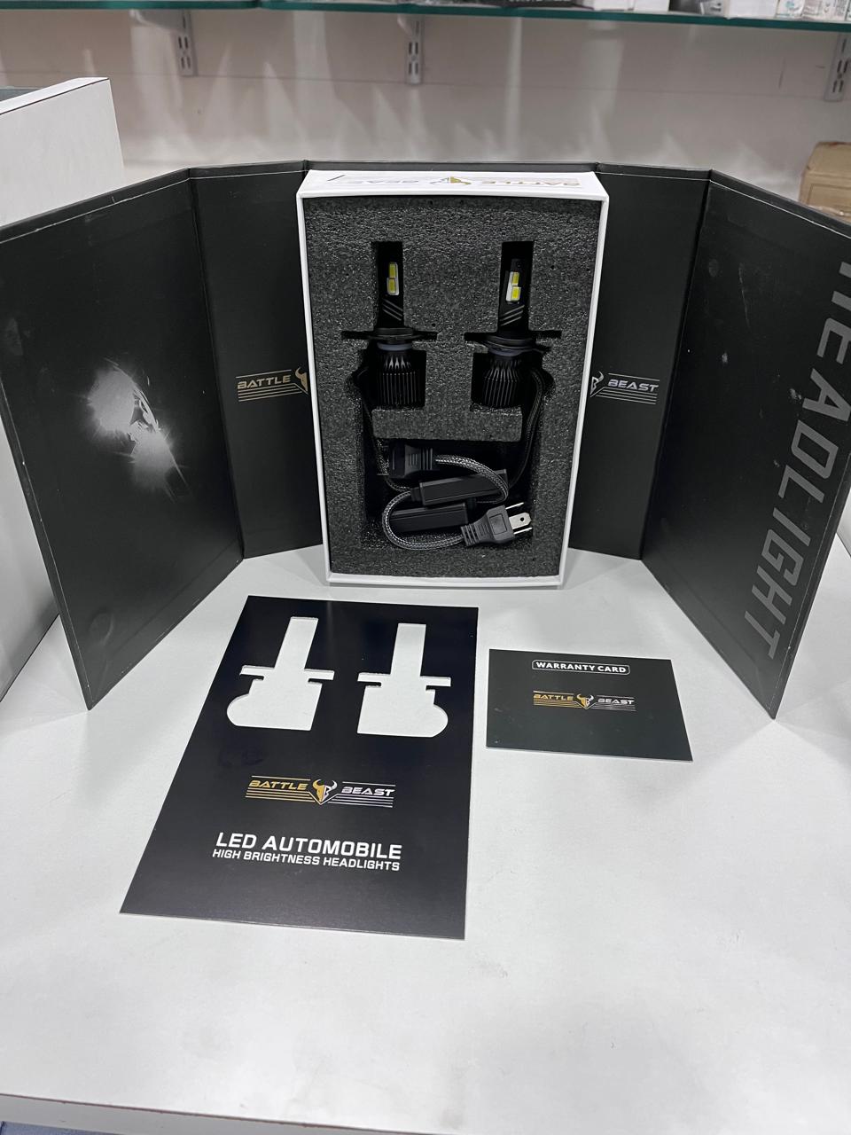 Battlebeast 250W LED Headlight (Pack of 2) – Ultra Bright with 2 Year Guarantee