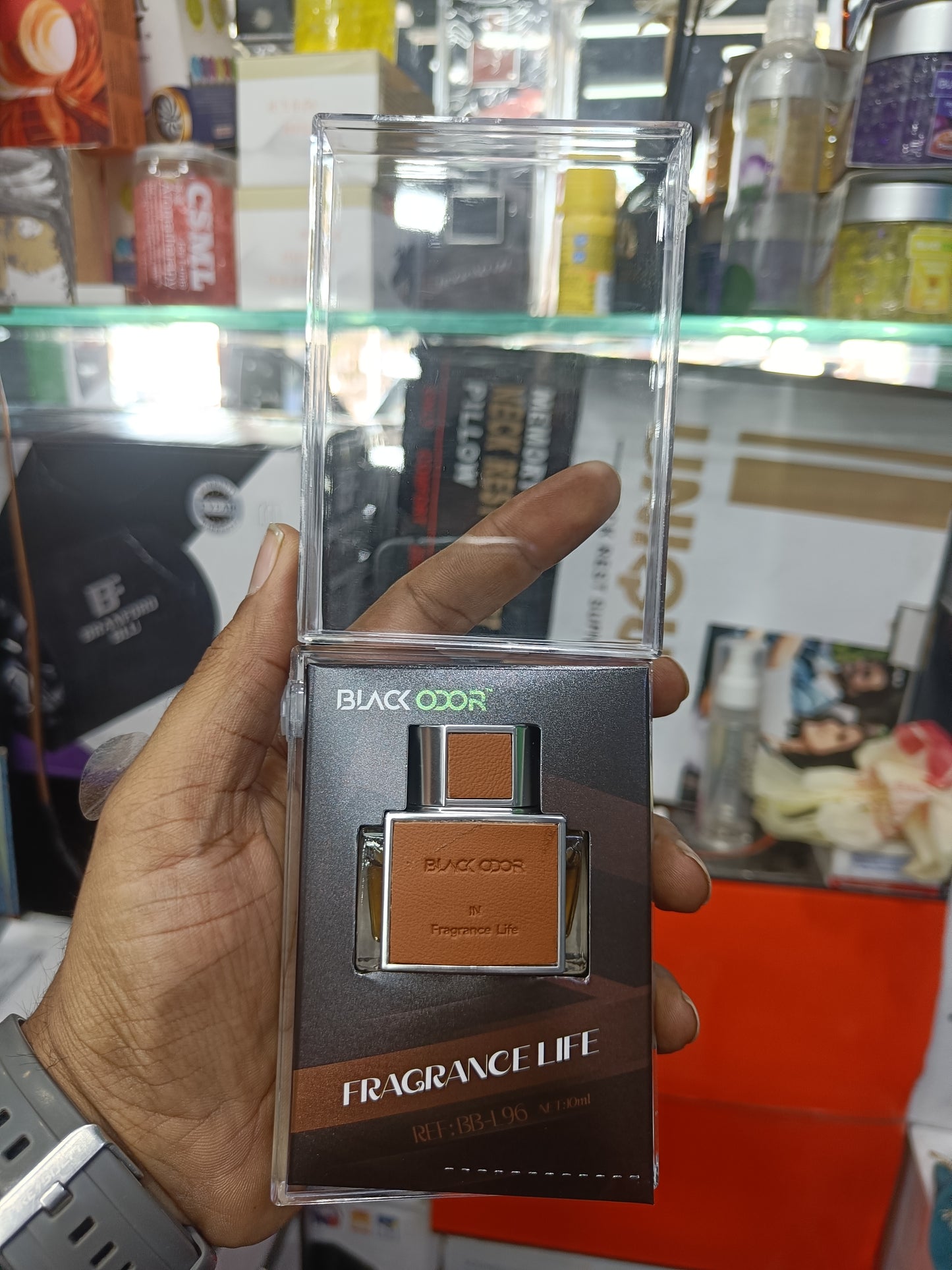 BLACK ODOR BB-L96 Premium Agarwood Car Perfume (10ml) – Luxury Crystal Bottle Car Interior Deodoriser | Long Lasting Car