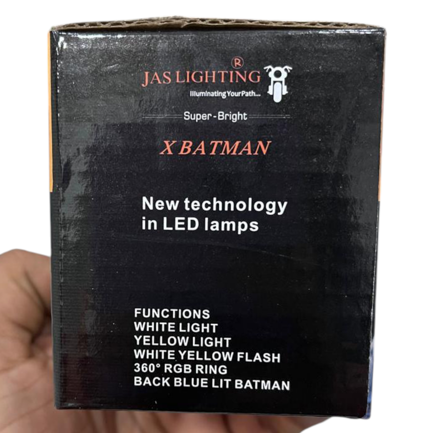 JAS Batman 80W Pair Fog Lights (Dual Color + RGB DRL | Pack of 2) – Waterproof, Flash Mode, 1-Year Guarantee