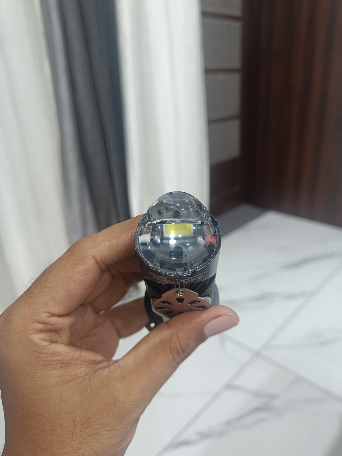 Nightlife 60W White Yellow Semi Lens Projector Headlight