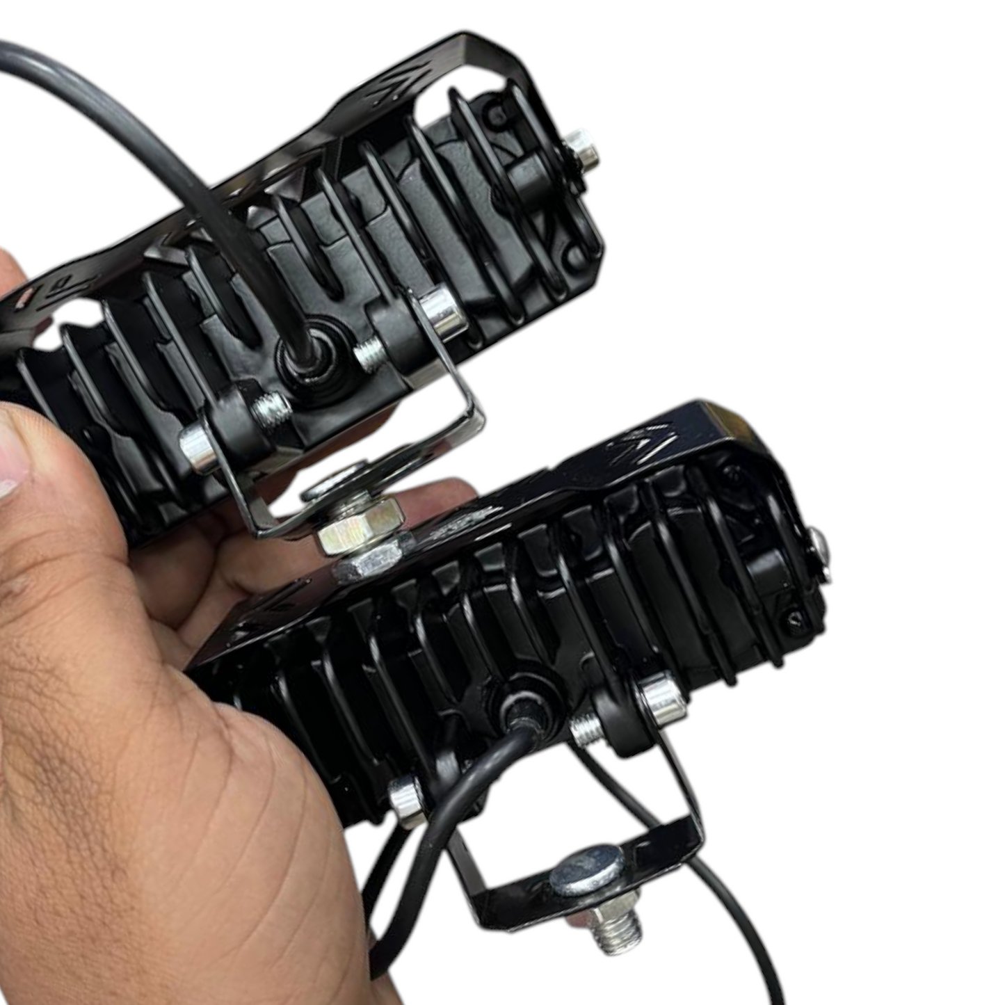 Karry JS33 3 Lens LED Fog Lights 28W/PC (Set of 2) | Metal Body Waterproof Fog Lamps