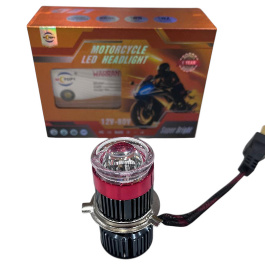 M-TOP 40W Dual-Color Projector Fog Light (1 Pc) – White/Yellow Beam | H4 Fitting | Semi-Curve Lens | 1 Year Replacement Guarantee