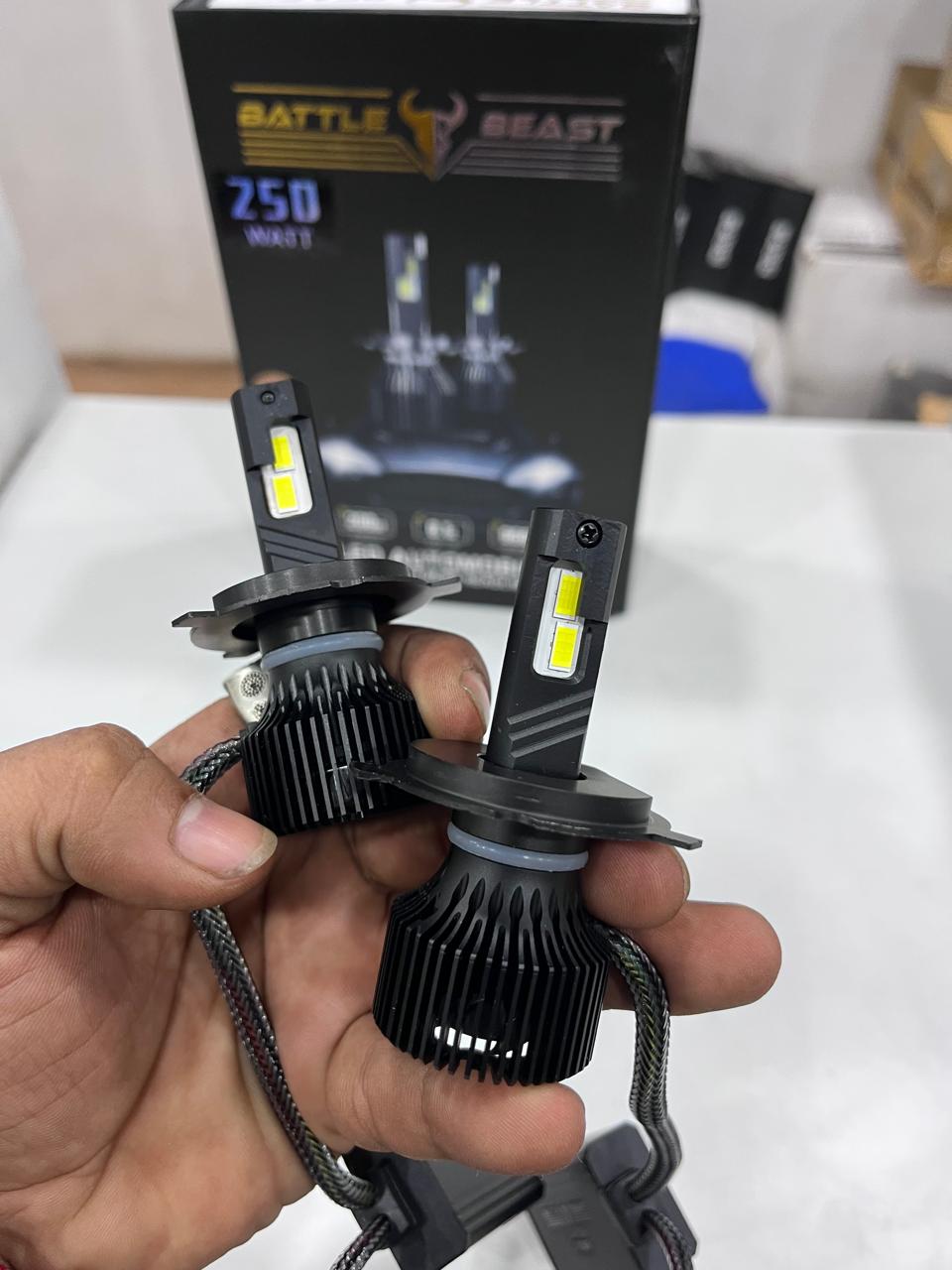 Battlebeast 250W LED Headlight (Pack of 2) – Ultra Bright with 2 Year Guarantee