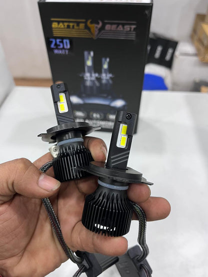 Battlebeast 250W LED Headlight (Pack of 2) – Ultra Bright with 2 Year Guarantee