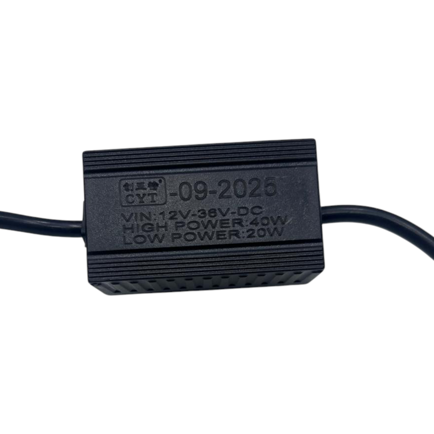 CYT V4 White/Yellow LED Projector Light (H4 Fitting) – Semi Curve Lens | 12-24V Double Color Beam | Universal Fit