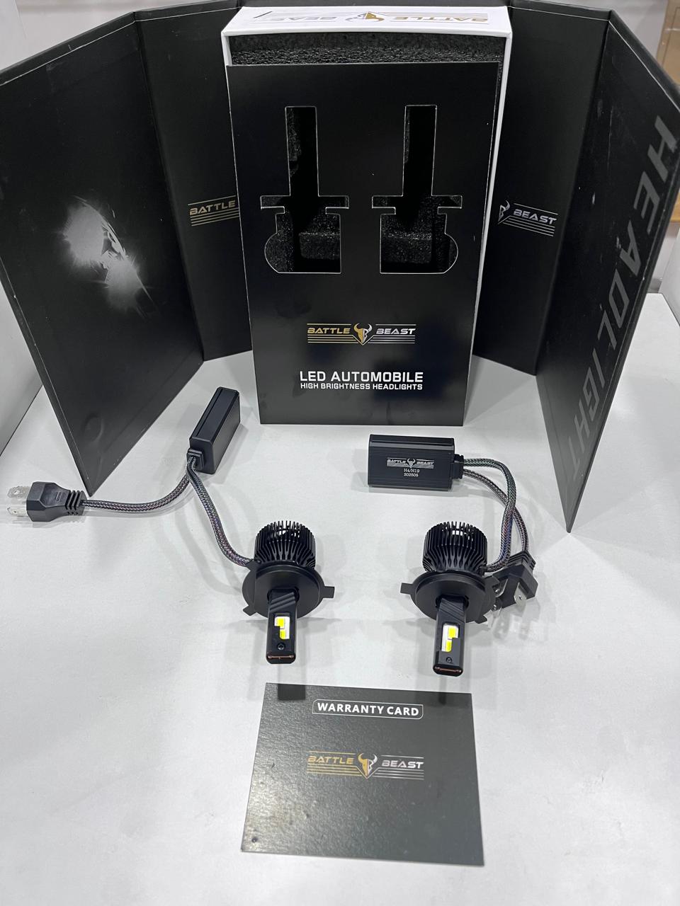 Battlebeast 250W LED Headlight (Pack of 2) – Ultra Bright with 2 Year Guarantee